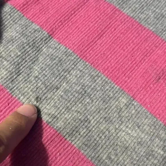 university of pink striped henley long sleeve - Picture 5 of 7